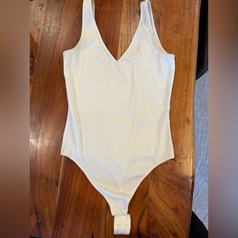 Club Monaco Cream Bodysuit
